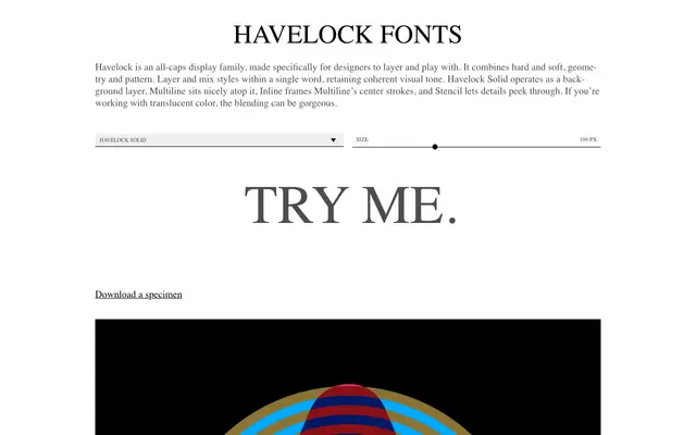 Havelock specimen from XO Type Co
