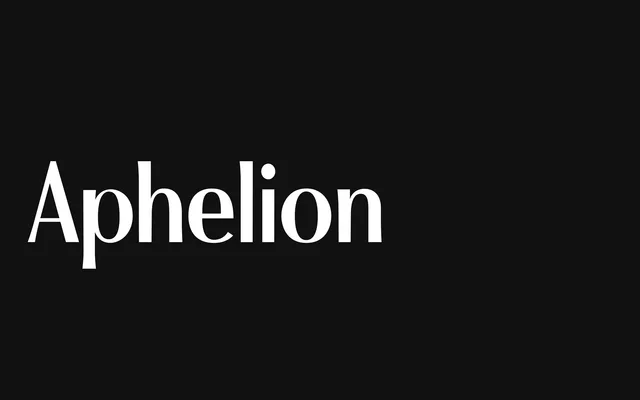 Aphelion specimen from Yeahright Type