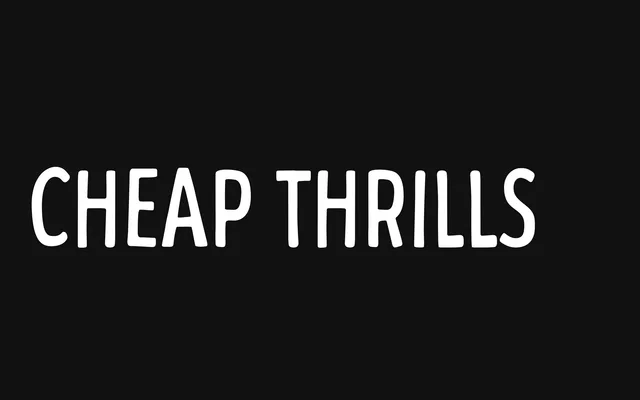 Cheap Thrills specimen from Yeahright Type