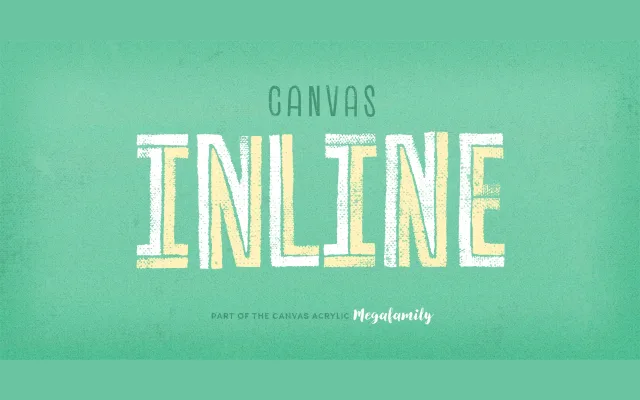 Canvas Inline specimen from Yellow Design Studio