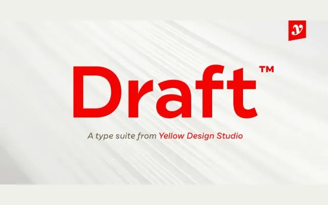 Draft specimen from Yellow Design Studio