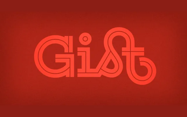 Gist specimen from Yellow Design Studio