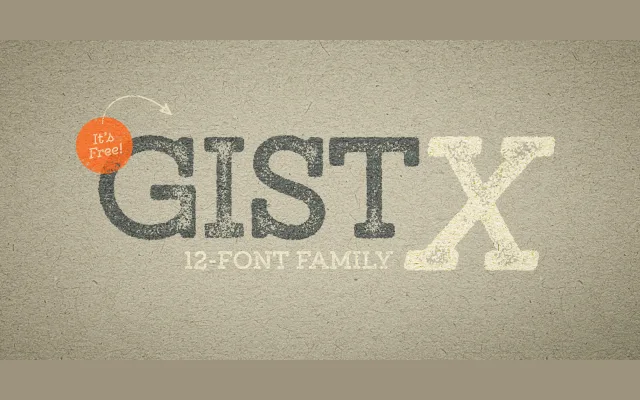 GistX specimen from Yellow Design Studio