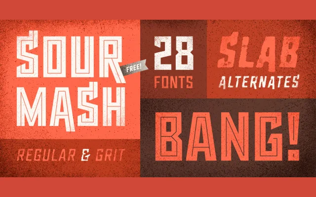 Sour Mash specimen from Yellow Design Studio