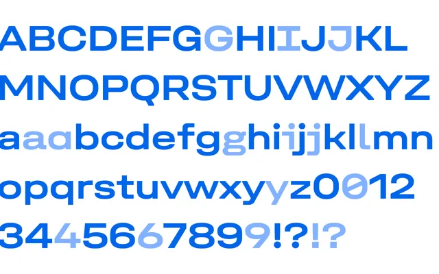 Unifora Expanded specimen from Yep! Type Foundry