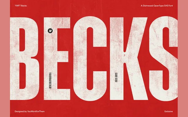 YWFT Becks specimen from YouWorkForThem