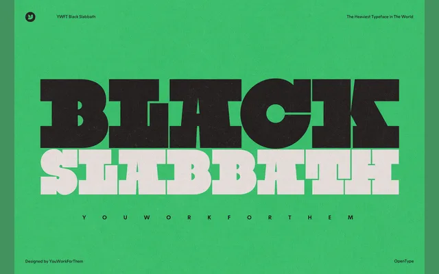 YWFT Black Slabbath specimen from YouWorkForThem