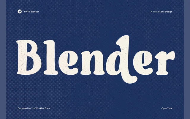 YWFT Blender specimen from YouWorkForThem