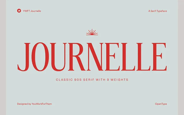 YWFT Journelle specimen from YouWorkForThem