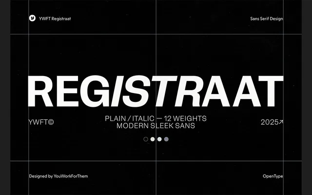 YWFT Registraat specimen from YouWorkForThem