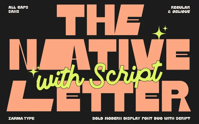 Native Letter specimen from Zarma Type