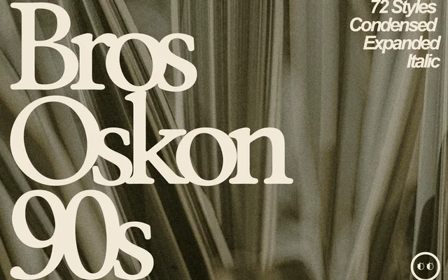 ZT Bros Oskon 90s specimen from Zelowtype