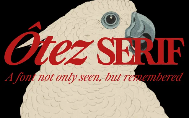 ZT Otez Serif specimen from Zelowtype