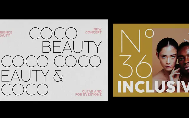 Coco Sharp specimen from Zetafonts