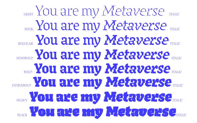 Keratine specimen from Zetafonts