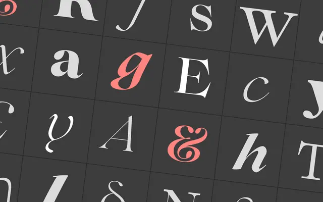 Lovelace specimen from Zetafonts