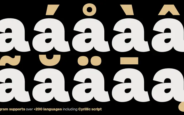 Milligram specimen from Zetafonts