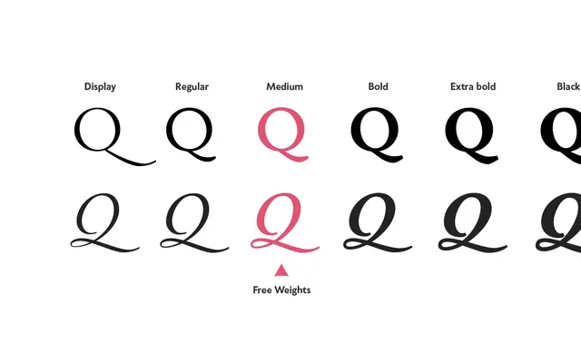 Quieta specimen from Zetafonts