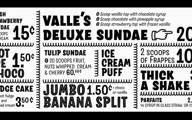 Salad specimen from Zetafonts