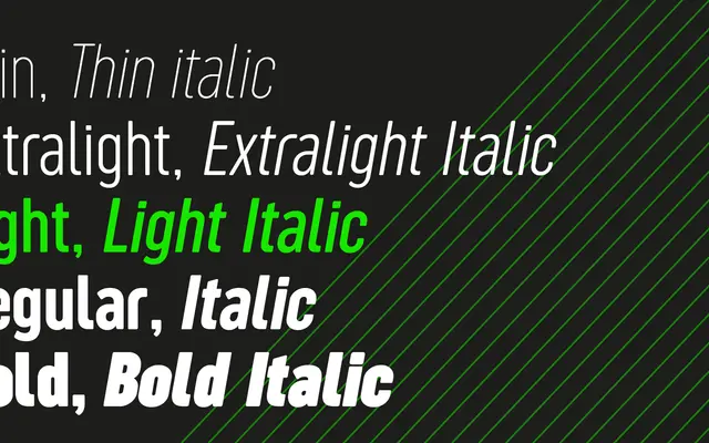 Sugo specimen from Zetafonts