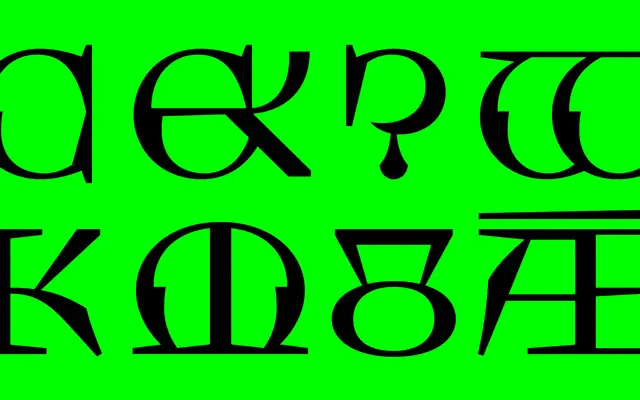Tarisel specimen from Zetafonts