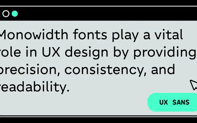 UX Sans specimen from Zetafonts