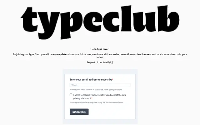 Zetafonts Newsletter specimen from Zetafonts
